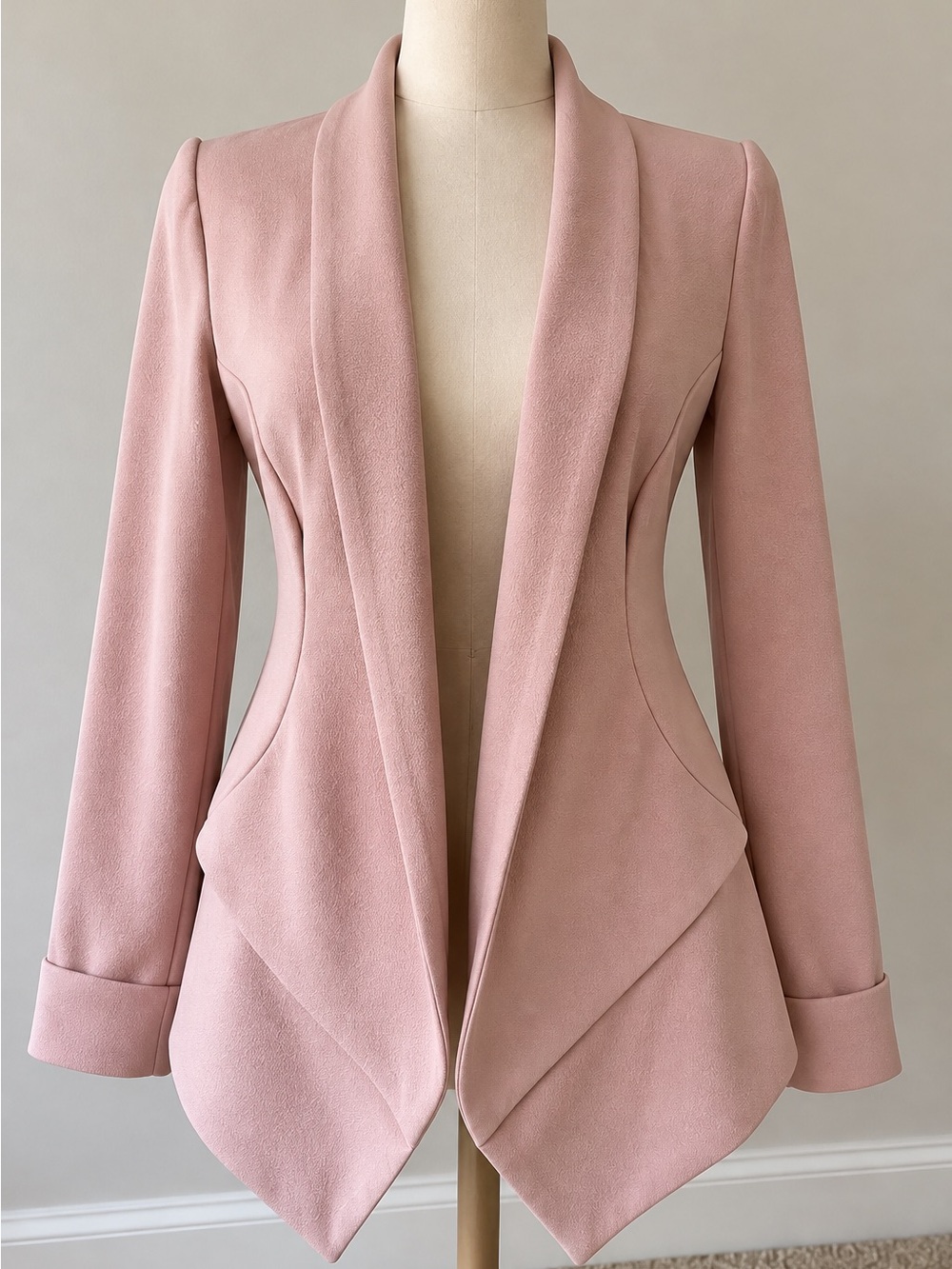 Eliane Rose Dusty Pink Draped Blazer – Size S